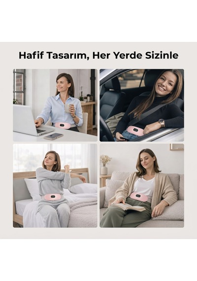 Isıtmalı Şarjlı Masaj Kemeri Ve Titreşimli Regl Kemeri