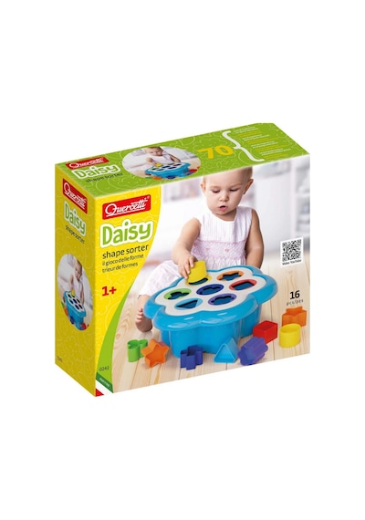 Eğitici Renkli Şekilli Quercetti Daisy Bultak Kova 16 Parça Made In Italy 1 Yaş Üstü