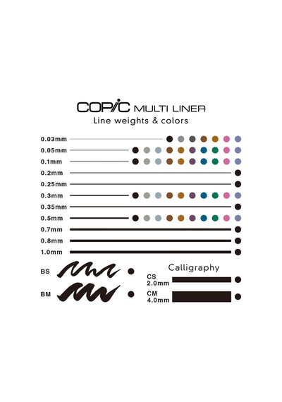 Copic Multiliner Classic Calligraphy 2 Li Set Cs,cm Genel
