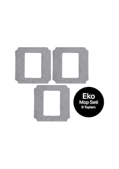 Elo Cam Temizleme Robotu Yedek Mop 9'lu Ekonomik Set (X8681 İle Uyumludur)