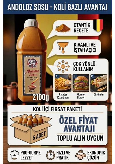 Andoloz Sosu 2100 G X 6 Adet - 1 Koli Koli Bazlı Avantaj Paketi