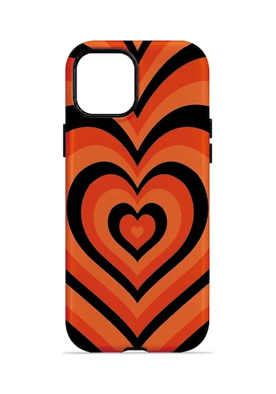 Velvoria Valestra Retro Heart Wave Apple iPhone Uyumlu 14 Darbe Korumalı Kılıf Valestra Select - Retro Heart Wave