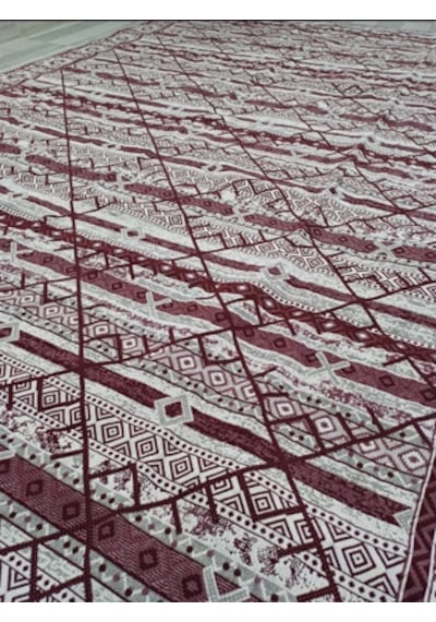 Savan Dokuma Halı Örtüsü 4m² 170 240cm Kale Bordo1 Bordo