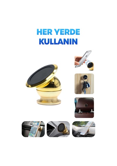 Havalandırma Araç İçi Mıknatıslı Telefon Tutucu Ayarlanabilir Yapışkanlı Araba Telefon Tutacağı Diğer