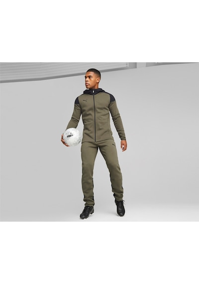 Puma Teamcup Casuals Hooded Jkt Erkek Futbol Ceketi 65798735 Haki 001