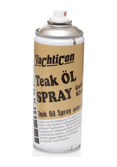 Yachticon - Sprey Tik Yağı Klasik Altın 400 Ml : Tik Ağaçlarınız İçin Altın Dokunuş Ve Pratik Koruma