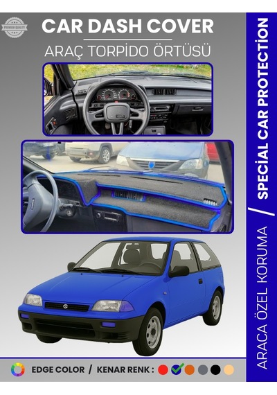 Suzukı Swift 1988-1994 Torpido Örtüsü Panel Torpido Koruma Tam Uyum Uv Koruma Hızlı Montaj - 805 Stiloto