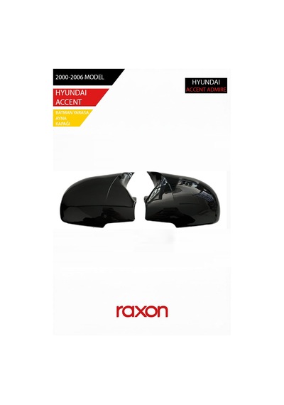 Hyundaı Accent Admıre 2000-2006 Batman & Yarasa Ayna Kapağı Parlak Piano Black Sport