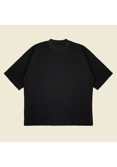 Tarzsokak Urban Baskılı Oversize Unisex Pamuklu Nefes Alan Kalın Kumaşlı Siyah