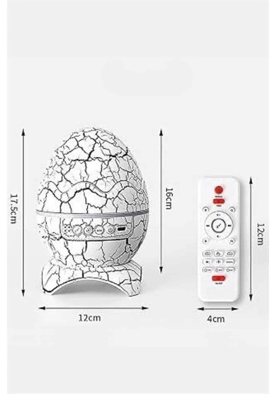 Mey İthalat Gece Lambası Yumurta Işık Speaker Yeni Nesil Dinozor Yumurtası Görünümlü Çok Renkli 93853927