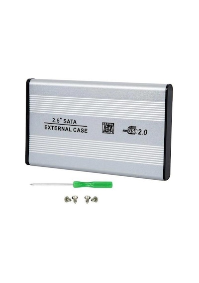 4297 Usb 2.0 Sata Harici 2.5 Hdd Harddisk Kutusu Gümüş