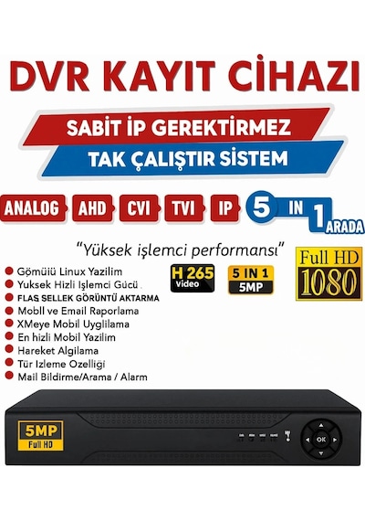 İrtech-10 Kameralı Güvenlik Kamera Seti Gece Görüşlü-su Geçirmez-tak Çalıştır G03