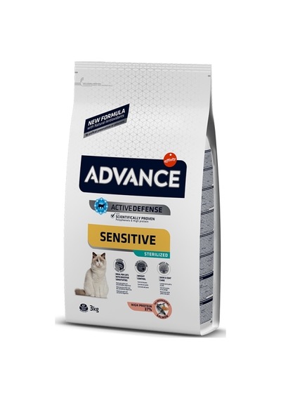 Advance Cat Sterılızed Salmon Sensıtıve Yetişkin Kedi Maması 3 KG