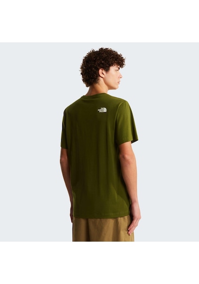 The North Face M Mountaın Lıne Regular Short Sleeve Tee Erkek Tişört Nf0a8guxbrı1 Yeşil