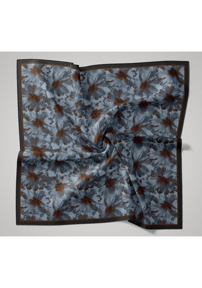 Silk Home Velora Eşarp 161001-17 Koyu Yeşil, Turuncu, Çelik Mavi, Bebe Mavi