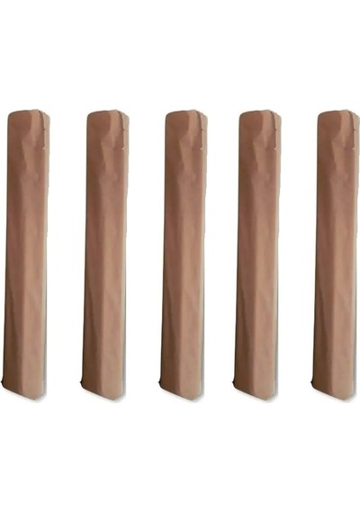 5 Adet Halı Hurcu Kılıfı Poşeti 220x40cm (Max. 6m2 Halı İçin) Bej