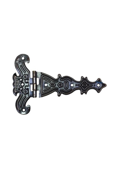 Dekoratif, Sac Tek Kuyruklu Menteşe - 40x68 Mm, Küçük, Eskitme, 100 Adet Çok Renkli