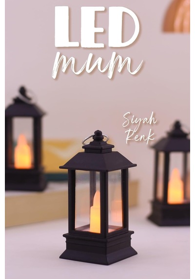 3 Adet Led Mum Mini Dörtgen Tip Pil Dahil Dumansız Alev Ledli Yapay Dekoratif Mum Işığı Siyah Pt434 Çok Renkli