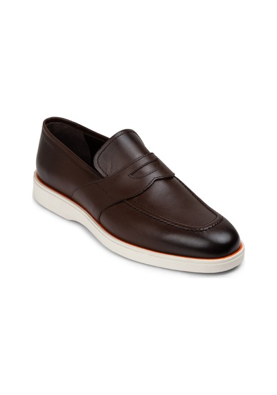 Deery Hakiki Deri Kahverengi Erkek Loafer Ayakkabı - 01960mkhvc01 Kahverengi