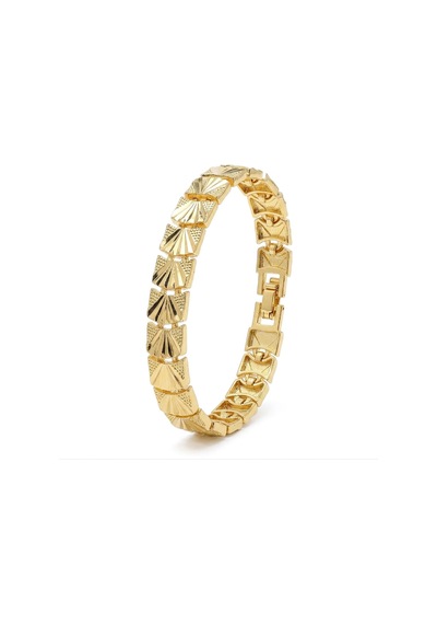 Premium Şık Ve Parlak Solara 24k Gold Kaplama 8 Mm Kadın Bijuteri Bileklik 3183kbv5d10 18cm Altın