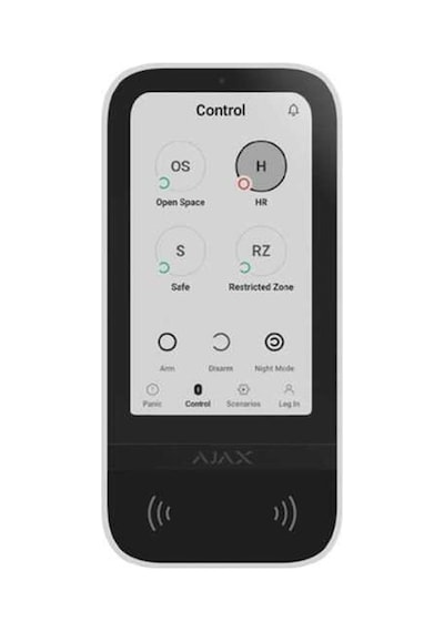 Ajax Keypad Touchscreen Dokunmatik Ekranlı Tuş Takımı Beyaz