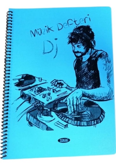 Tokaç A4 Müzik Defteri Spiralli Pp Kapak 40 Yp-turkuaz Dj