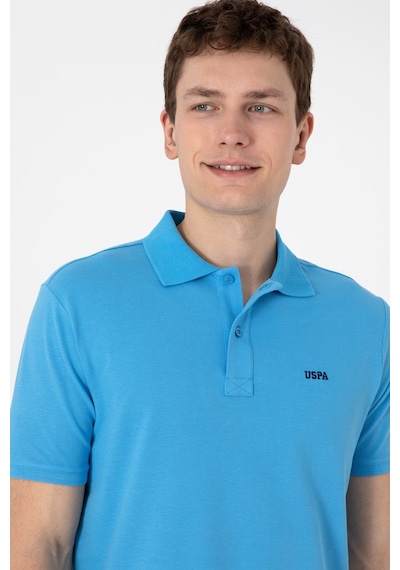 U.S. Polo Assn. Erkek Regular Fit Polo Yaka Turkuaz Basic Tişört 50306007-VR093