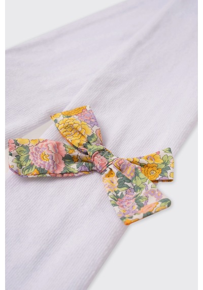 Made With Liberty Fabric Liberty Kumaş Kurdela Detaylı Koton Kız Çocuk Külotlu Çorap 5612gk11002 Beyaz Made With Liberty Fabric Liberty Kumaş Kurdela Detaylı Koton Kız Çocuk Külotlu Çorap 5612gk11002 Beyaz