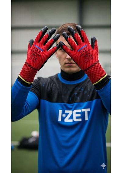 I-zet Inp05 Zebra No:10 Polyester Örme Nitril Eldiven 288 Adet