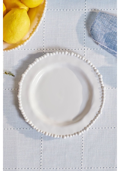 Karaca Perla Melamin Pasta Tabağı 23 cm Beyaz