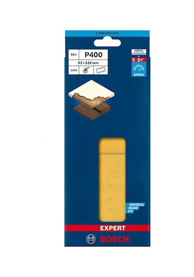 Bosch Expert C470 93 X 230 Mm 10'lu 400 Kum Zımpara Kağıdı 2608900839
