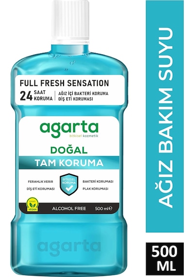 Ağız Bakım Suyu Tam Koruma Alkolsüz 500 Ml