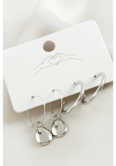 4 Adet Damla Halka Küpe çok renkli 75952196