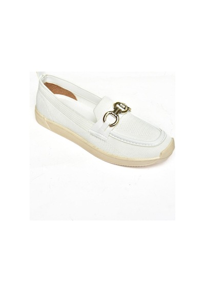Fox Shoes S374610404 Beyaz Kumaş Günlük Kadın Ayakkabı Beyaz