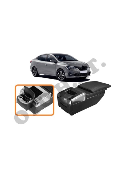 Renault Taliant Uyumlu Bardaklıklı Lüks Kol Dayama Kolçak Siyah İthal.