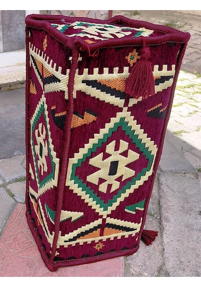 Şark Köşesi Kol Dayanma Minderi Sünger Dahil 22 X 22 X 45 Cm Bordo