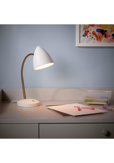 Led'li Çalışma-okuma Lambası Meridyendukkan Beyaz-gold Rengi Masa Lambası Diğer