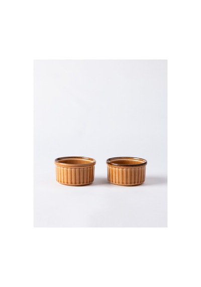 Madame Coco Kleby 2'li Natural Sufle Kabı - Turuncu - 10 Cm