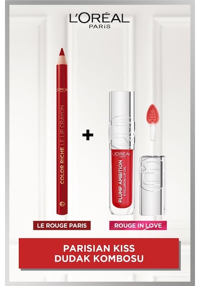 Parisian Crush Lips Dudak Kombosu Color Riche Dudak Kalemi 300+ Plump Ambition Dudak Parlatıcısı 380 pktddkparlklm2-10749 Diğer