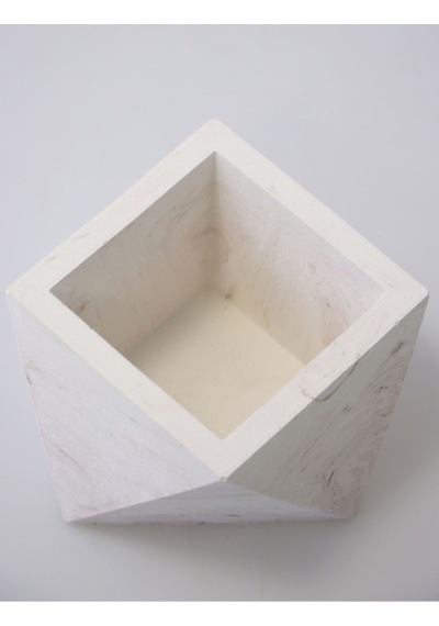 Yapay Çiçek Deposu Handmade Beton Saksı 7 Cm Model-10 Taş Rengi