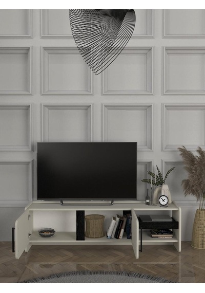 Venera Tv Sehpası Kumtaşı - Senkronsiyah 150 Cm Safir