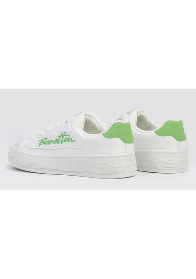 United Colors Of Benetton Benetton 10102 Yüksek Taban Günlük Kadın Sneaker Ayakkabı Beyaz Yeşil Beyaz - Yeşil United Colors Of Benetton Benetton 10102 Yüksek Taban Günlük Kadın Sneaker Ayakkabı Beyaz Yeşil Beyaz - Yeşil