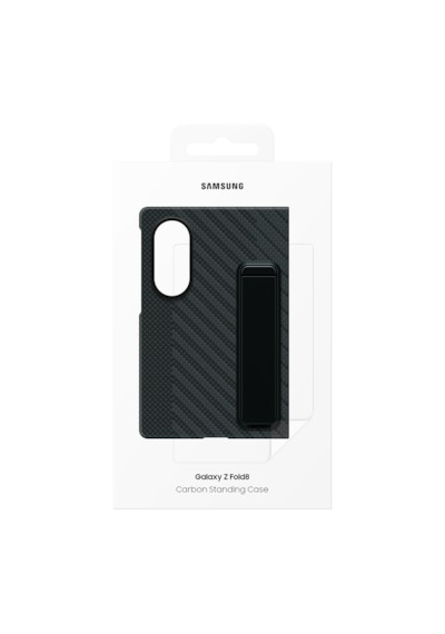 Samsung Galaxy Uyumlu Z Fold8 Standlı Karbon Kılıf