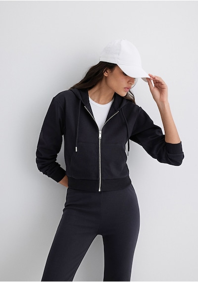 Mavi - Kapüşonlu Siyah İnterlok Sweatshirt 1s10424-900 Siyah