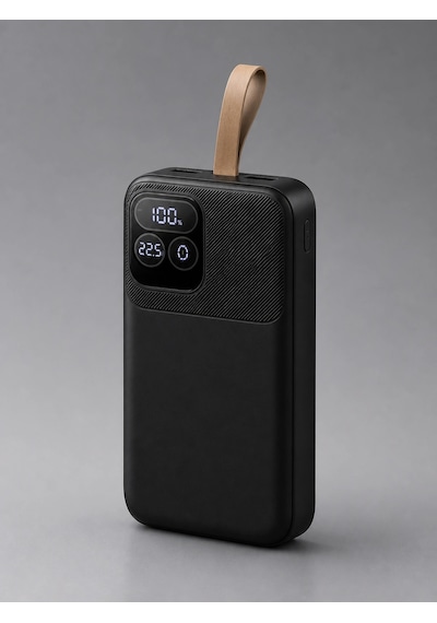 Eima 40.000 Mah Powerbank Dahili Kablolu 22.5w Hızlı Şarj Taşınabilir Şarj Cihazı Type-c Lightning U siyah