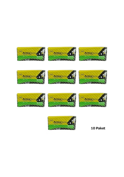 Naksan Takviyeli İnce Desenli Çizgili Siyah Çanta Poşet Torba - 50 x 60 CM - 50 Adetlik 10 Paket