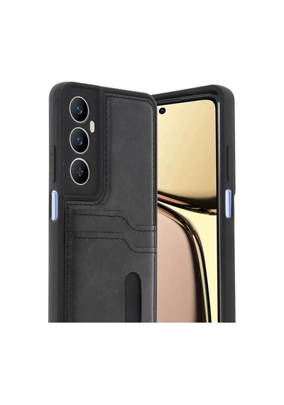 Realme C65 Sara Kartvizitli Deri Kılıf