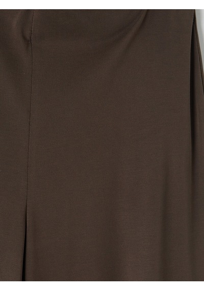 Lcw Vision Kahverengi Modal Karışımlı Geniş Paça Kadın Pantolon