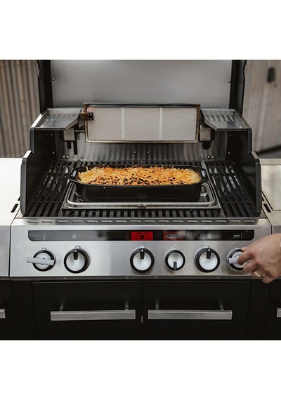 Uniq Pro 3 Ik Kitchen Cruster Gazlı Mangal Ve Fırın 24,9 Kw Siyah