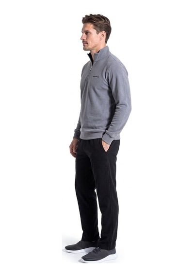 Pierre Cardin 6116 Erkek Uzun Kollu Quarter Zip Eşofman Takımı-gri